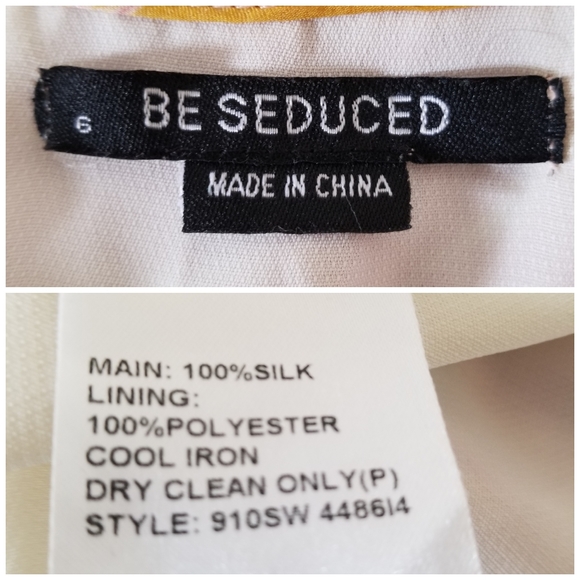 Be Seduced Silk Dress Size 6 - Picture 2 of 5